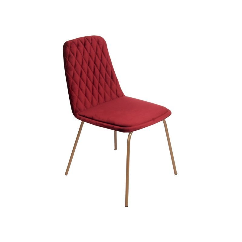 scaun catifea rosie